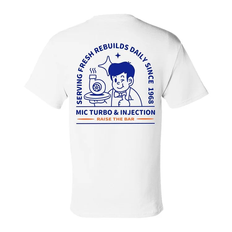 MIC Turbo "Fresh Rebuilds" Tee - Mic Turbo