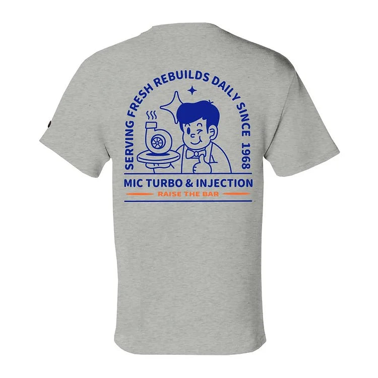 MIC Turbo "Fresh Rebuilds" Tee - Mic Turbo