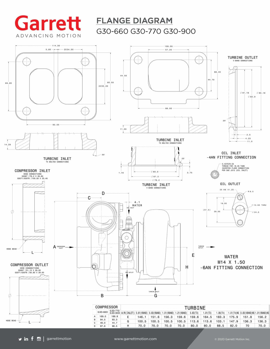 Garrett G30-660 Turbocharger - Mic Turbo