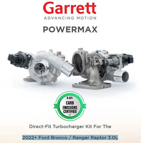 Garrett PowerMax Twin Turbos GT1752S Upgrade for 2022+ Ford Bronco Ranger Raptor 3.0L - Mic Turbo