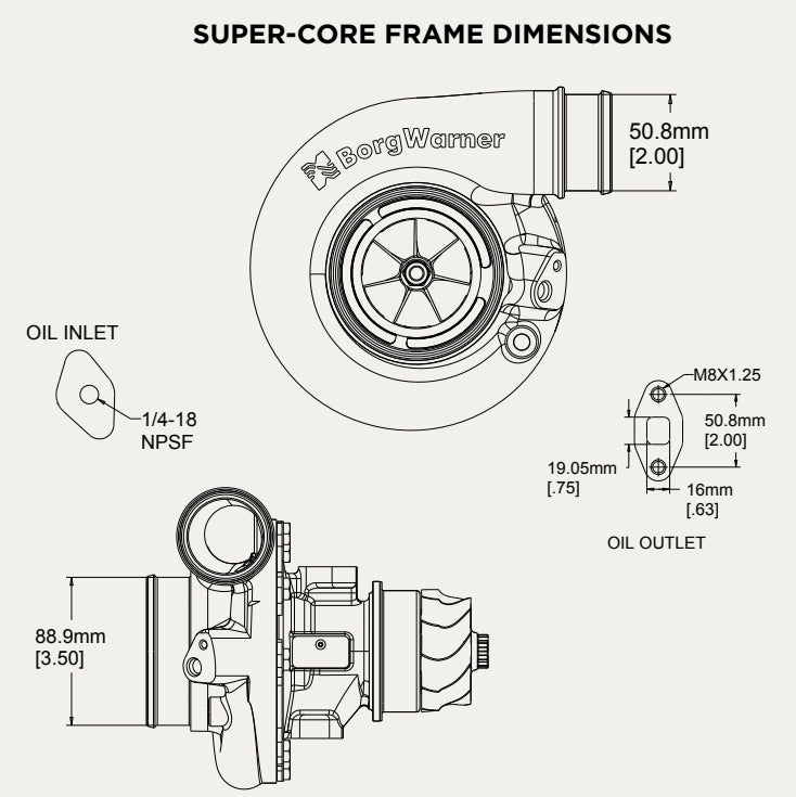 BorgWarner Airwerks S257SX-E Supercore - Mic Turbo