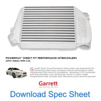Garrett PowerMax Intercooler Upgrade for 2015+ Subaru WRX 2.0L FA20T - Mic Turbo
