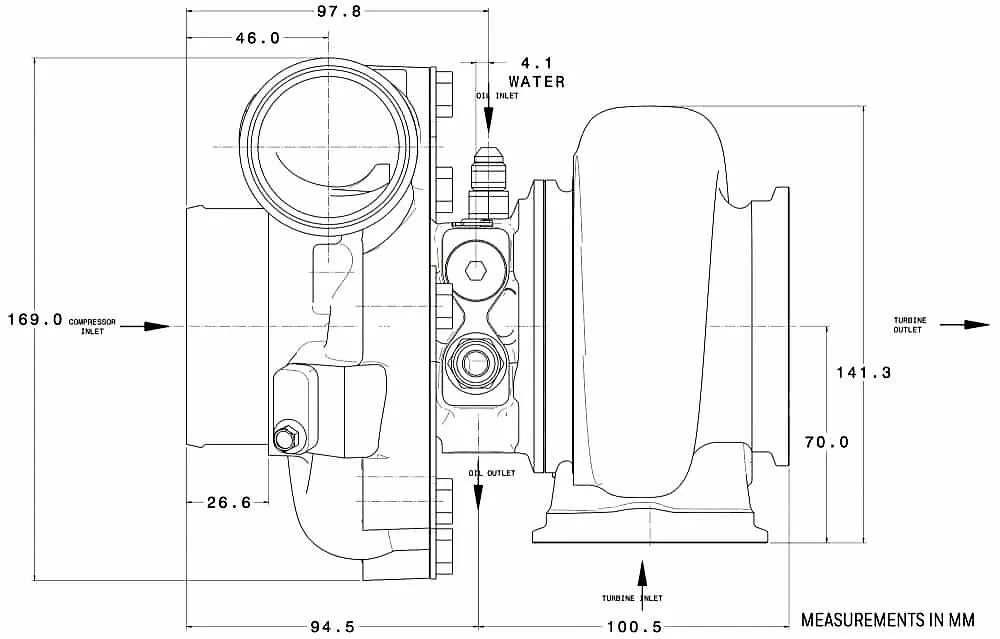 Garrett G Series G25-550 Turbocharger - Mic Turbo