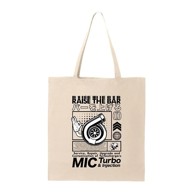 MIC Turbo "Raise the Bar" Canvas Bag - Mic Turbo