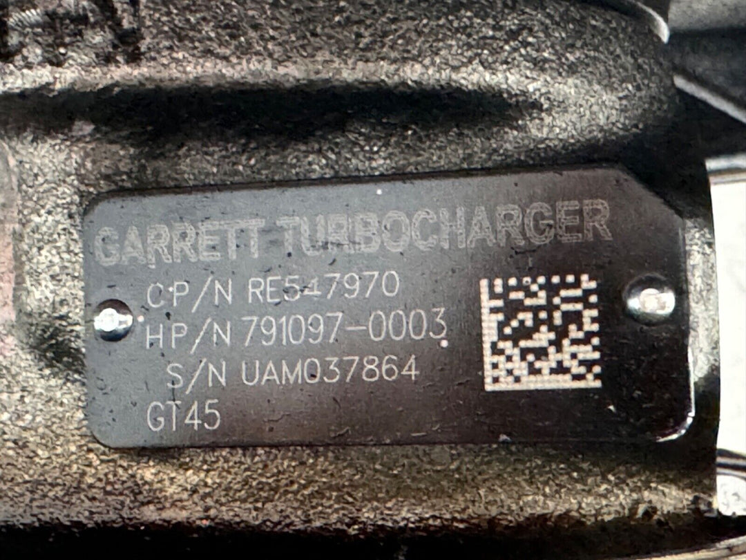 John Deere RE547970 OEM Turbo Harvester Combine Exacavater Loder - Mic Turbo