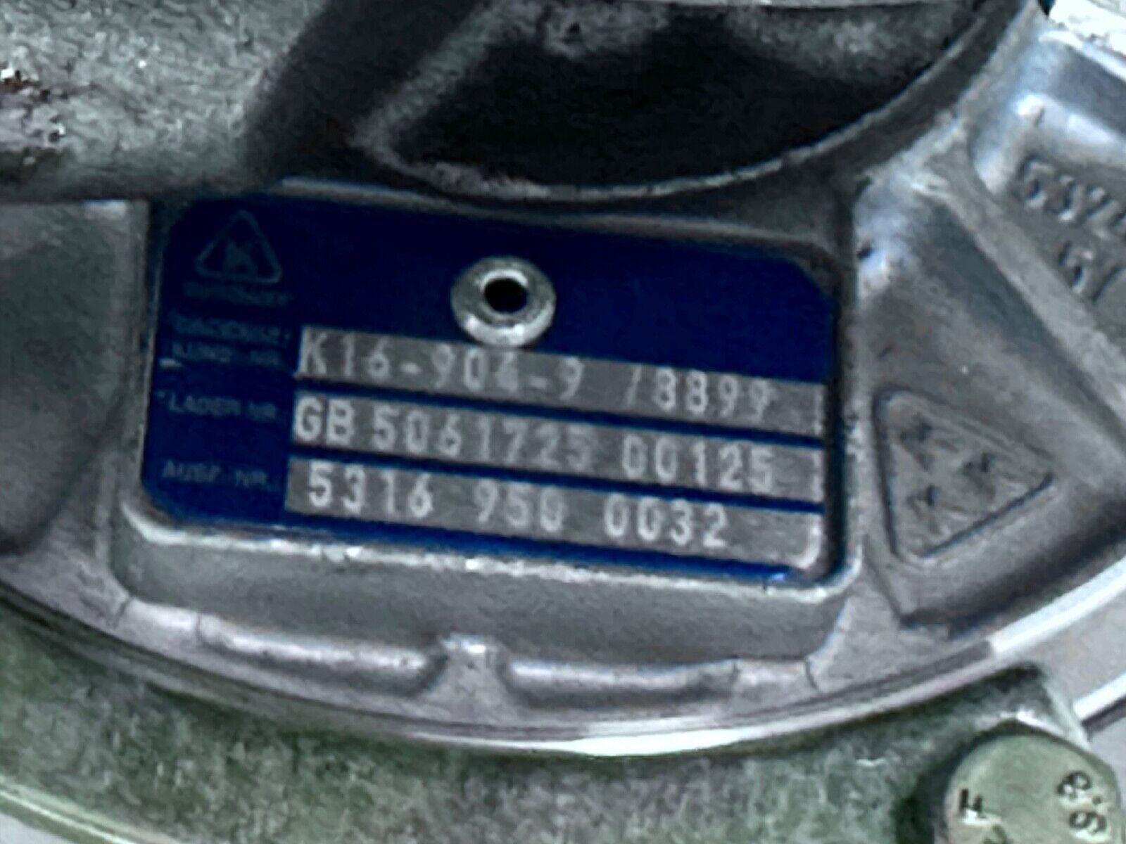Mercedes Benz OM924LA Bus OEM Turbocharger K16 Turbo 4.8L 9240963499 - Mic Turbo