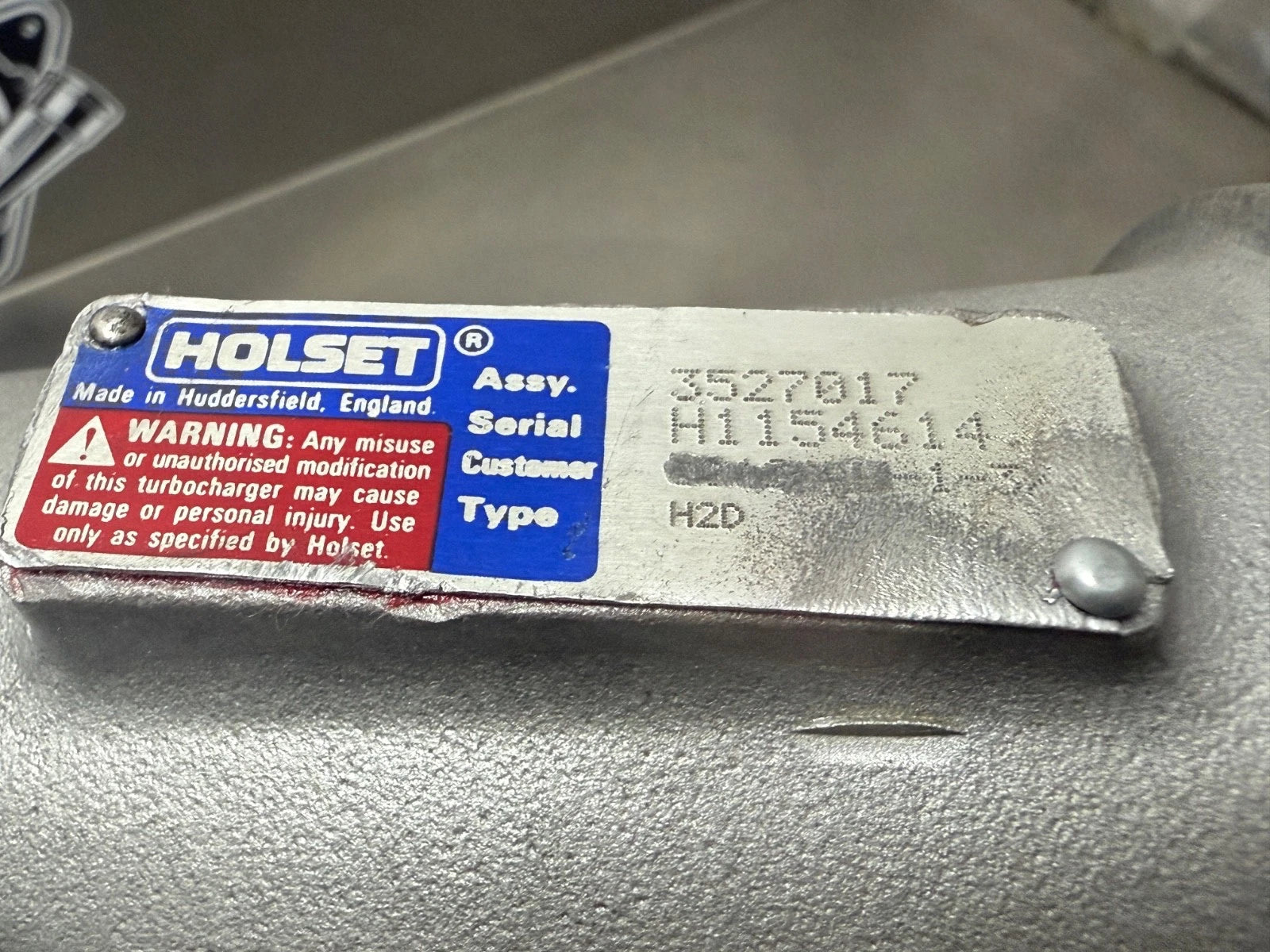 Genuine Holset Cummins Marine H2D 6CTAM Turbocharger OEM
