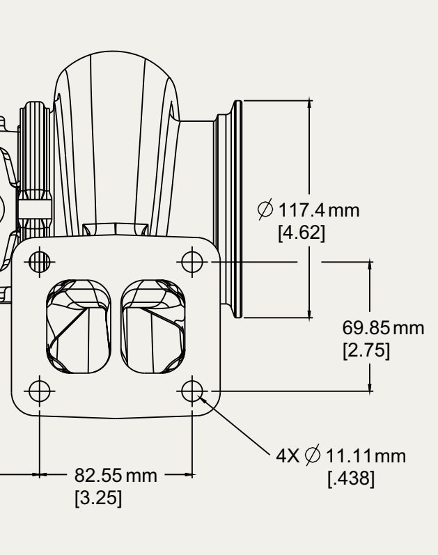 BorgWarner Airwerks S400SX/SX-E T4 87mm Turbine Housing - Mic Turbo
